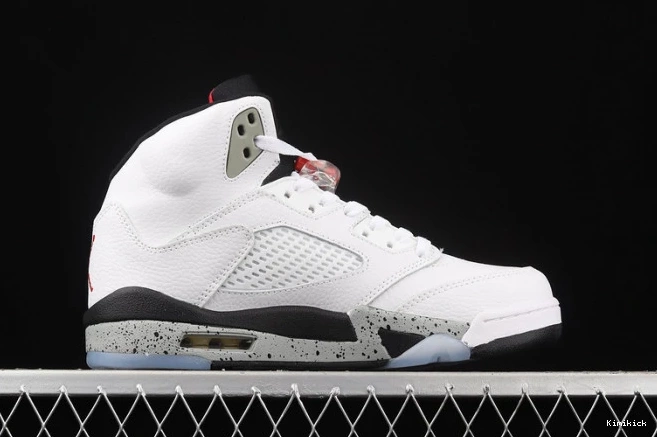 cement" Comfortable mens 5 "white air retro 1832 jordan 136027- 0521